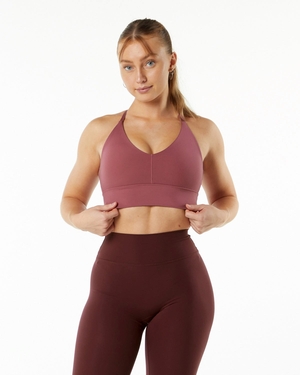 Alphalete Double Brushed Bra Wisteria Femme | GTT-36702339