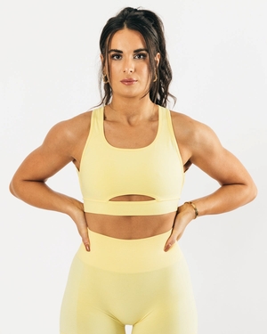 Alphalete High-Impact Seamless Sports Bra Lemonade Femme | BOJ-41979689