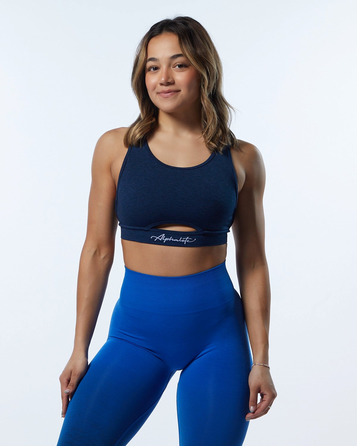 Alphalete High-Impact Seamless Sports Bra Moonlight Femme | ZOV-67531911