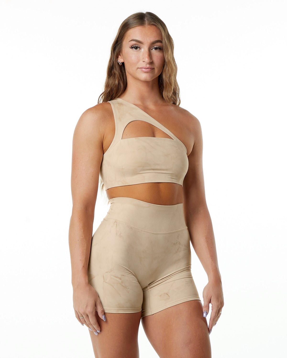 Alphalete Medium-Impact Luxury Sports Bra Hazelnut Femme | CGI-39123400