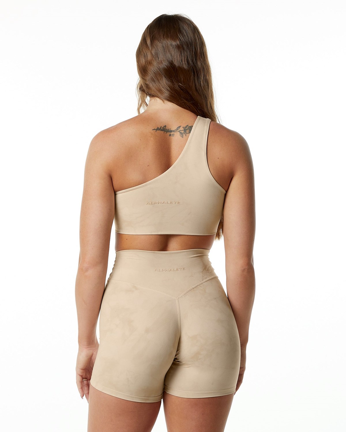 Alphalete Medium-Impact Luxury Sports Bra Hazelnut Femme | CGI-39123400