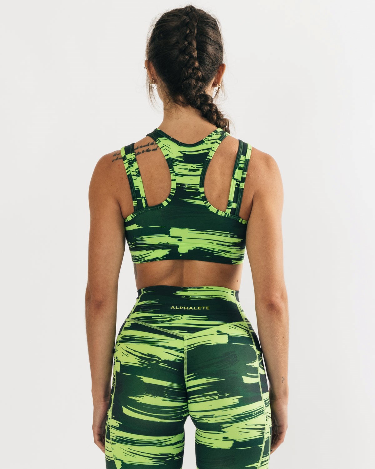 Alphalete Medium Impact Bra Camouflage Femme | DEO-25355552