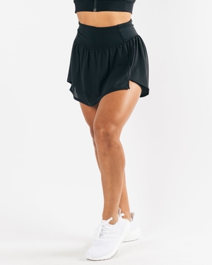 Alphalete 4-Way Stretch Skirt Noir Femme | MND-52657032