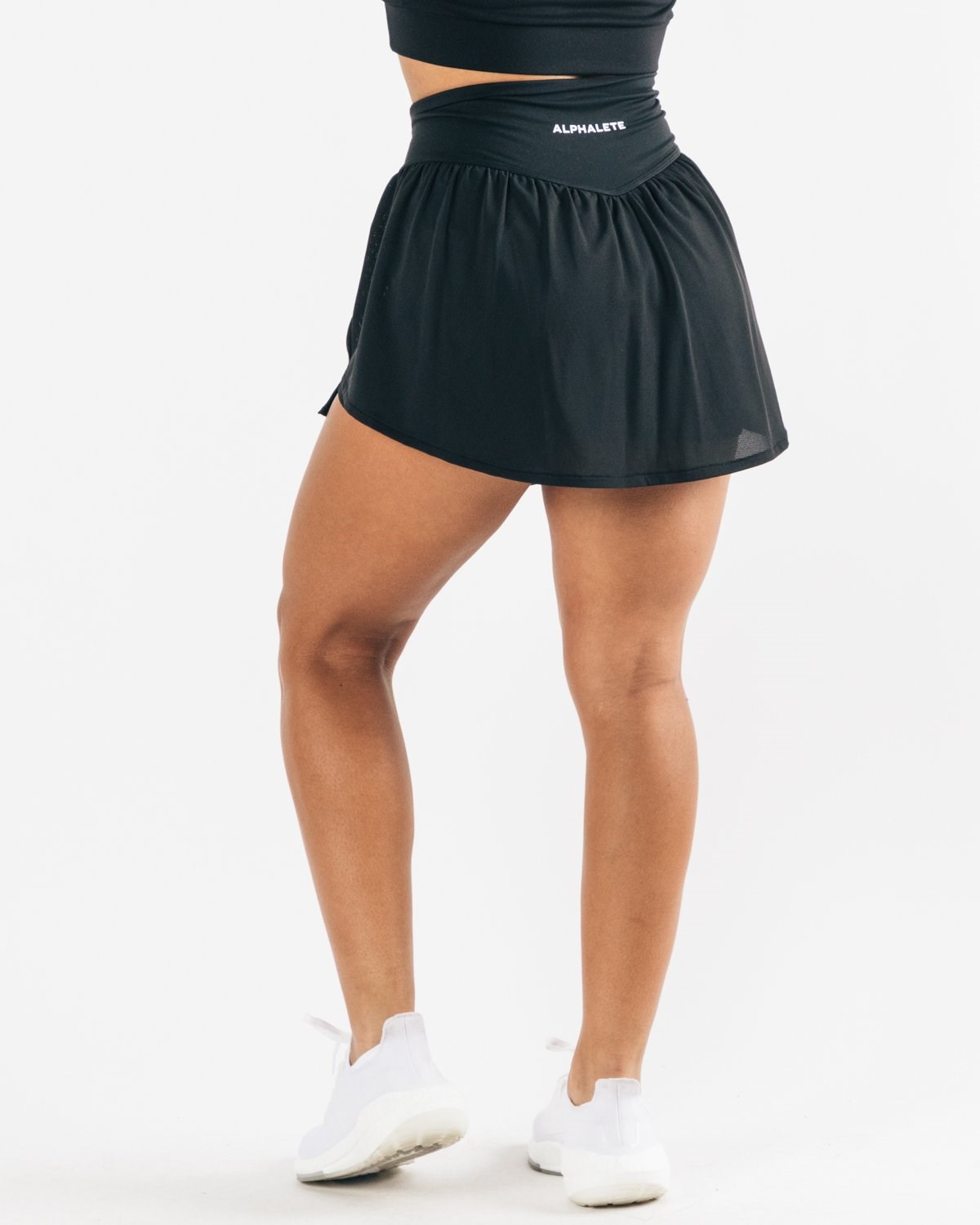 Alphalete 4-Way Stretch Skirt Noir Femme | MND-52657032