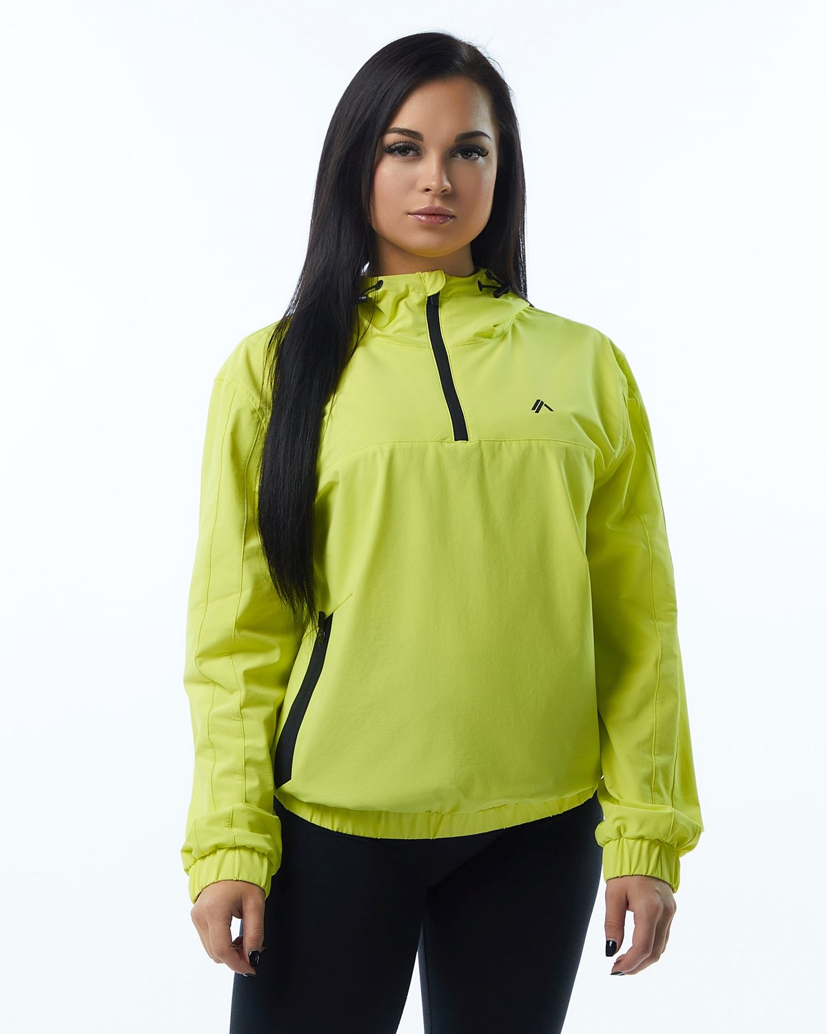 Alphalete Woven Performance Jacket Citrus Slice Femme | EBX-99211824