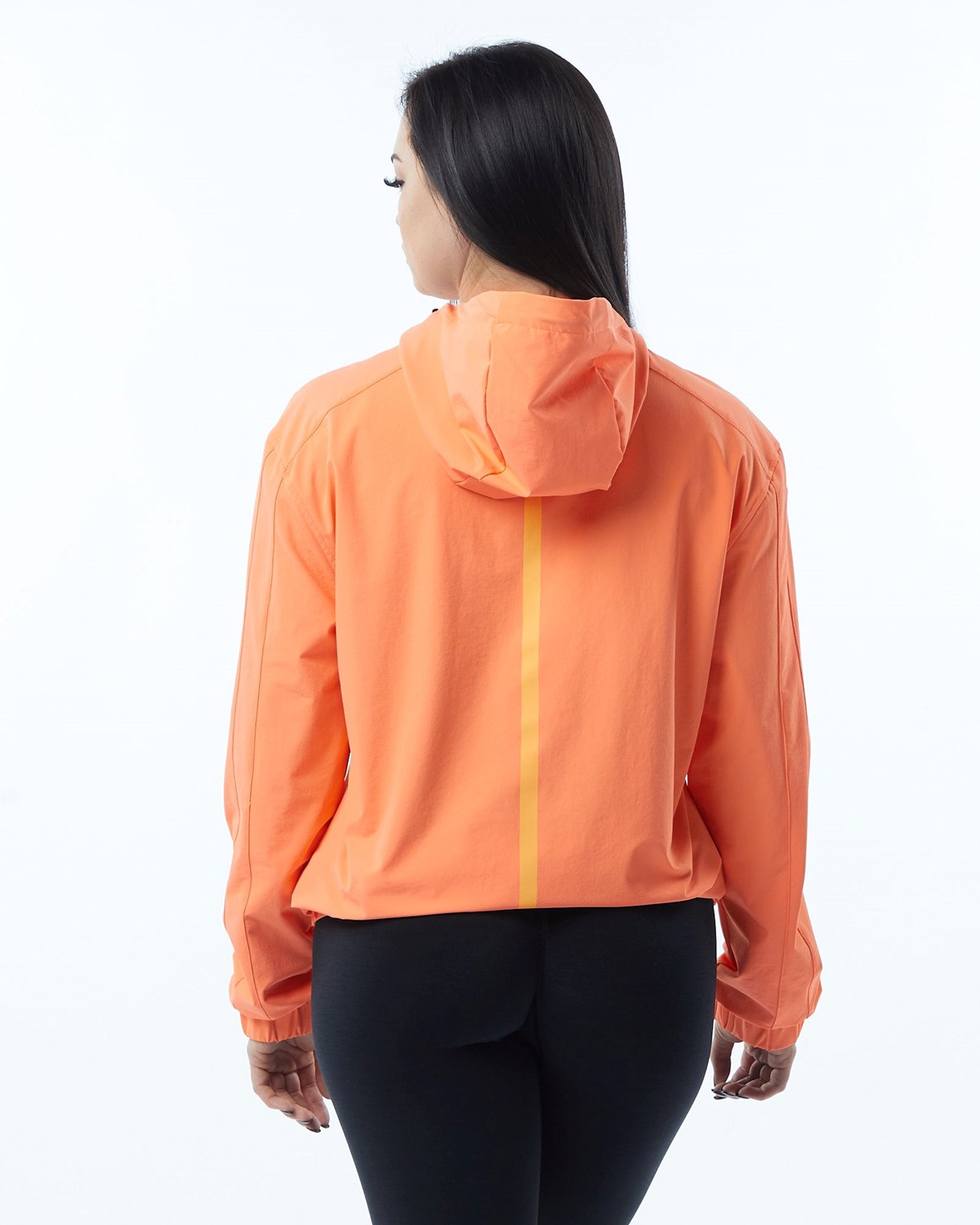 Alphalete Woven Performance Jacket Electric Peach Femme | SVM-90239831