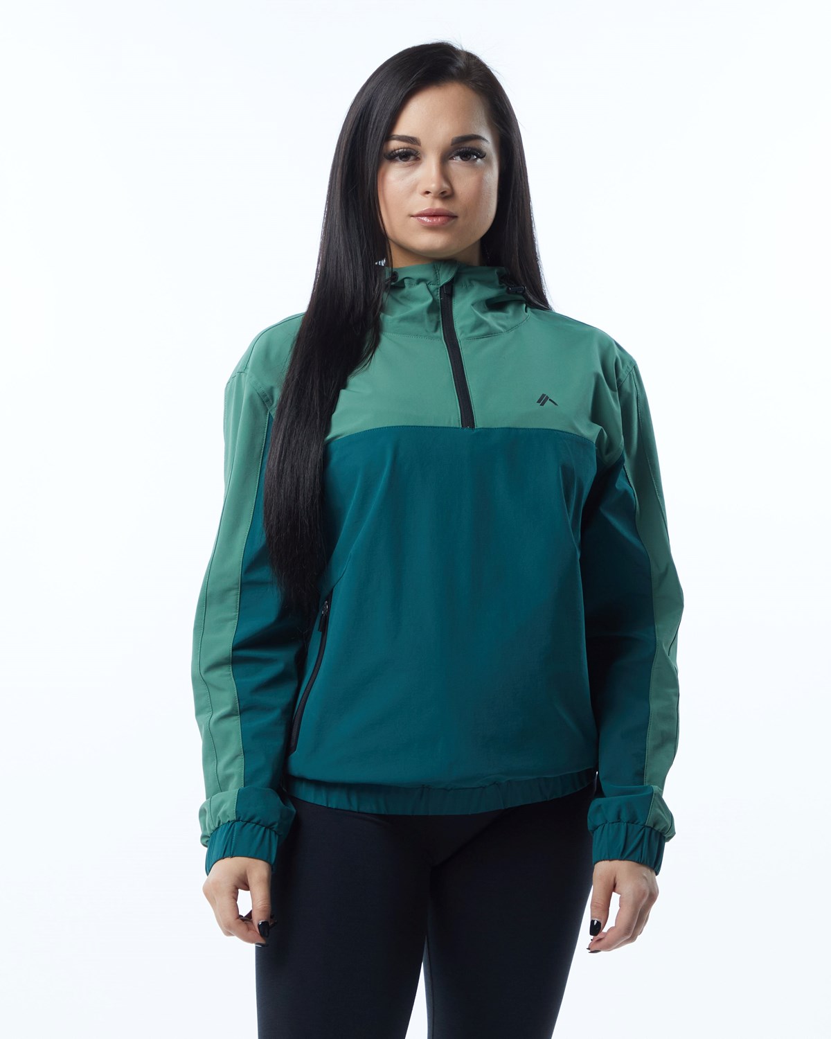 Alphalete Woven Performance Jacket Vert Femme | PMQ-00529197