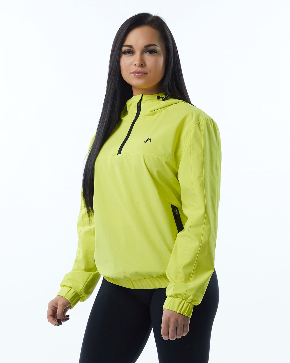 Alphalete Woven Performance Jacket Citrus Slice Femme | EBX-99211824