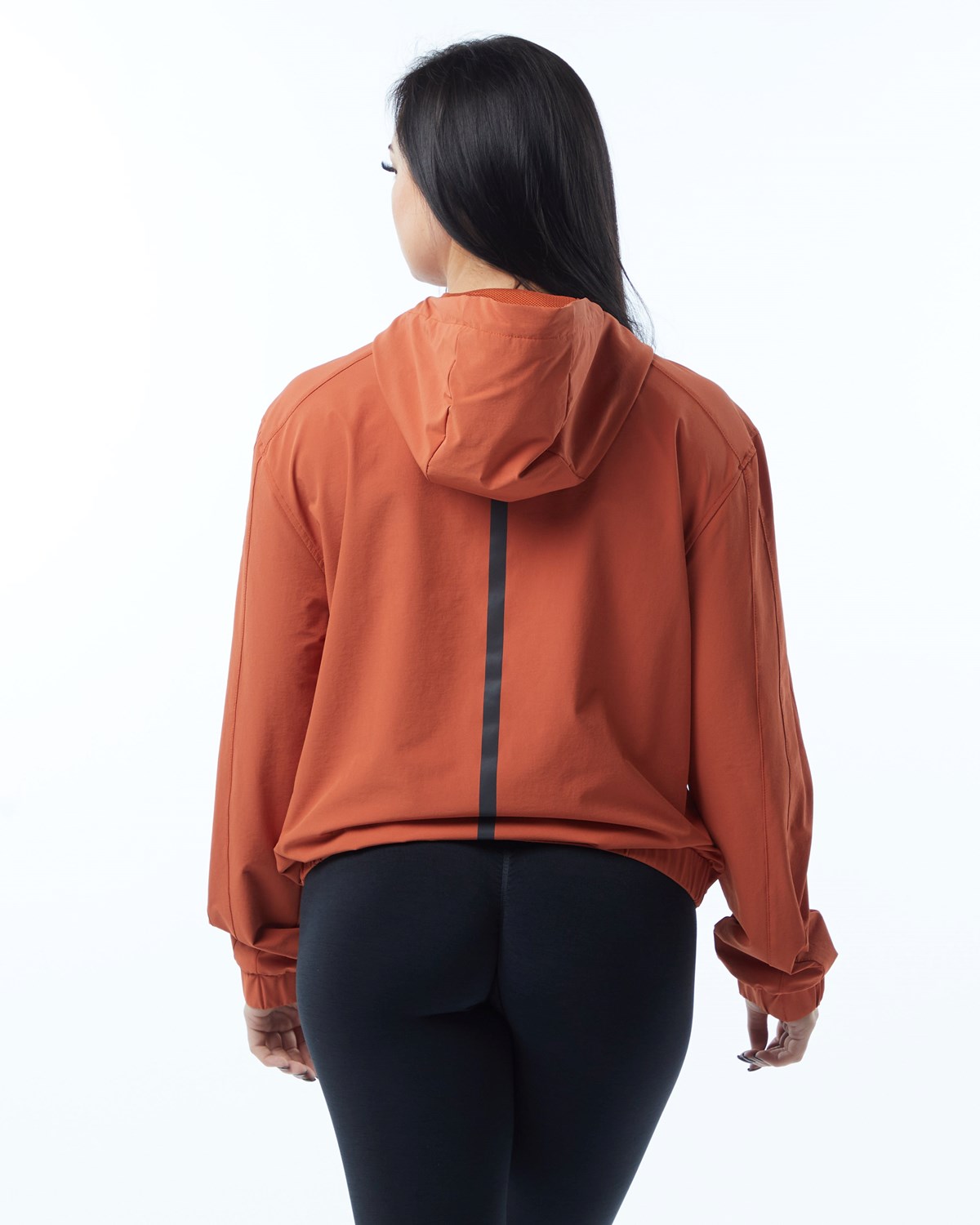 Alphalete Woven Performance Jacket Sour Tangerine Femme | JDS-13028685