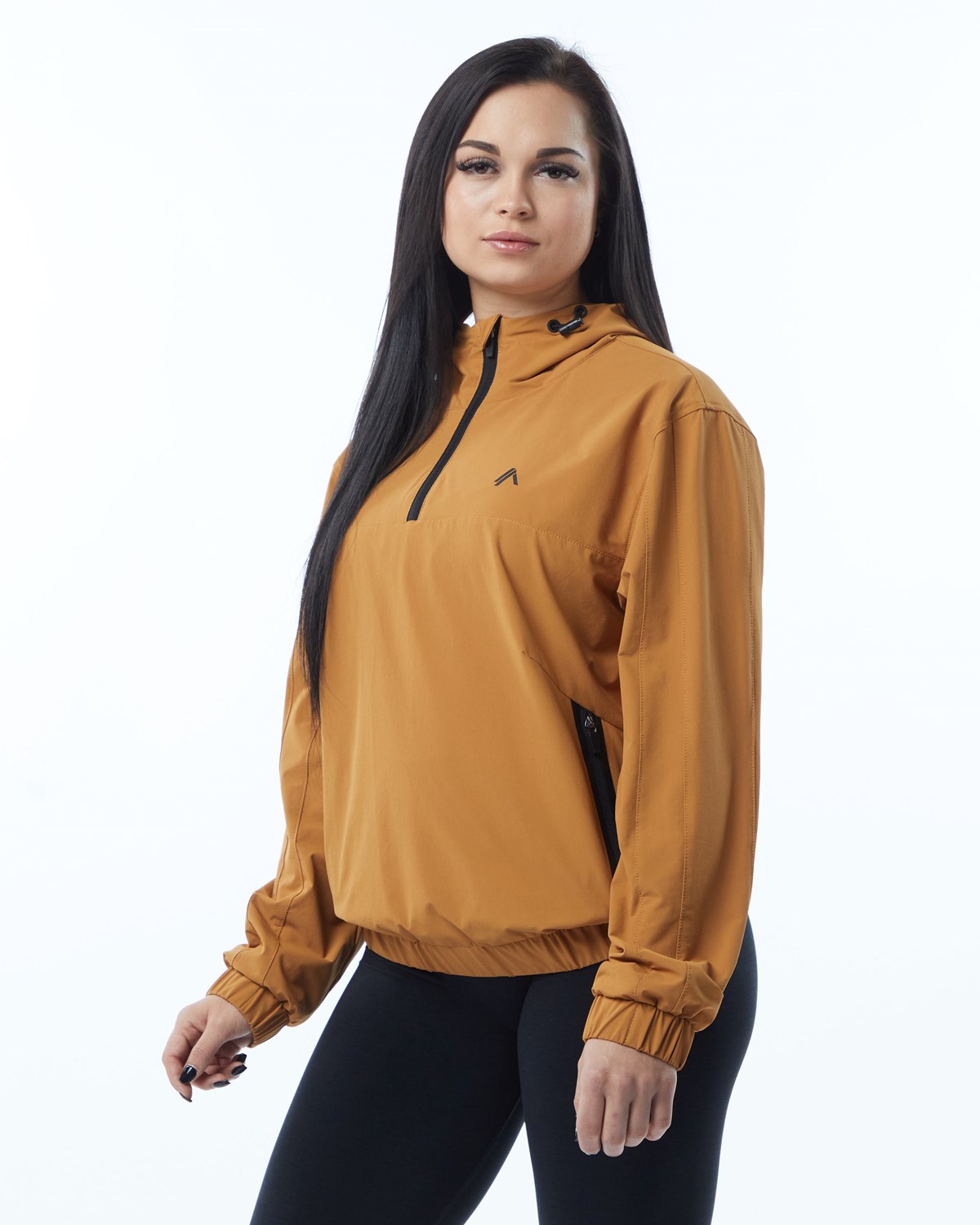 Alphalete Woven Performance Jacket Chestnut Femme | XFA-36392543