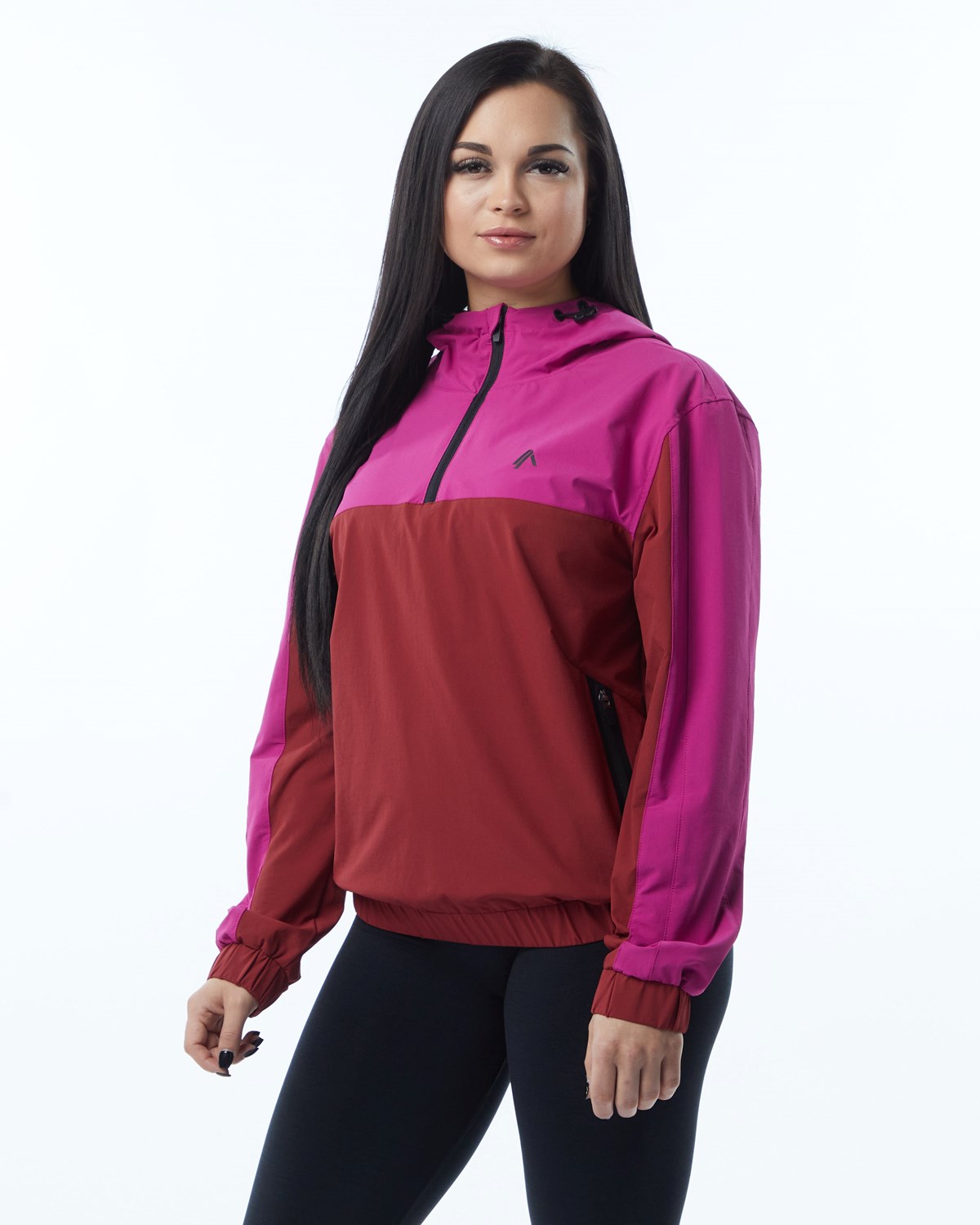 Alphalete Woven Performance Jacket Rose Femme | UXA-30468340