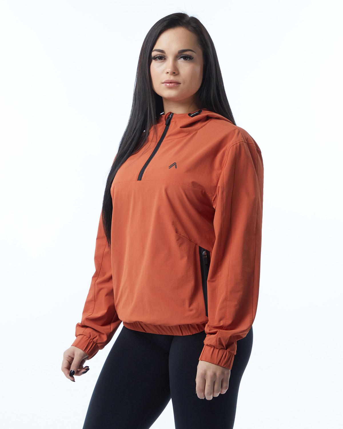 Alphalete Woven Performance Jacket Sour Tangerine Femme | JDS-13028685