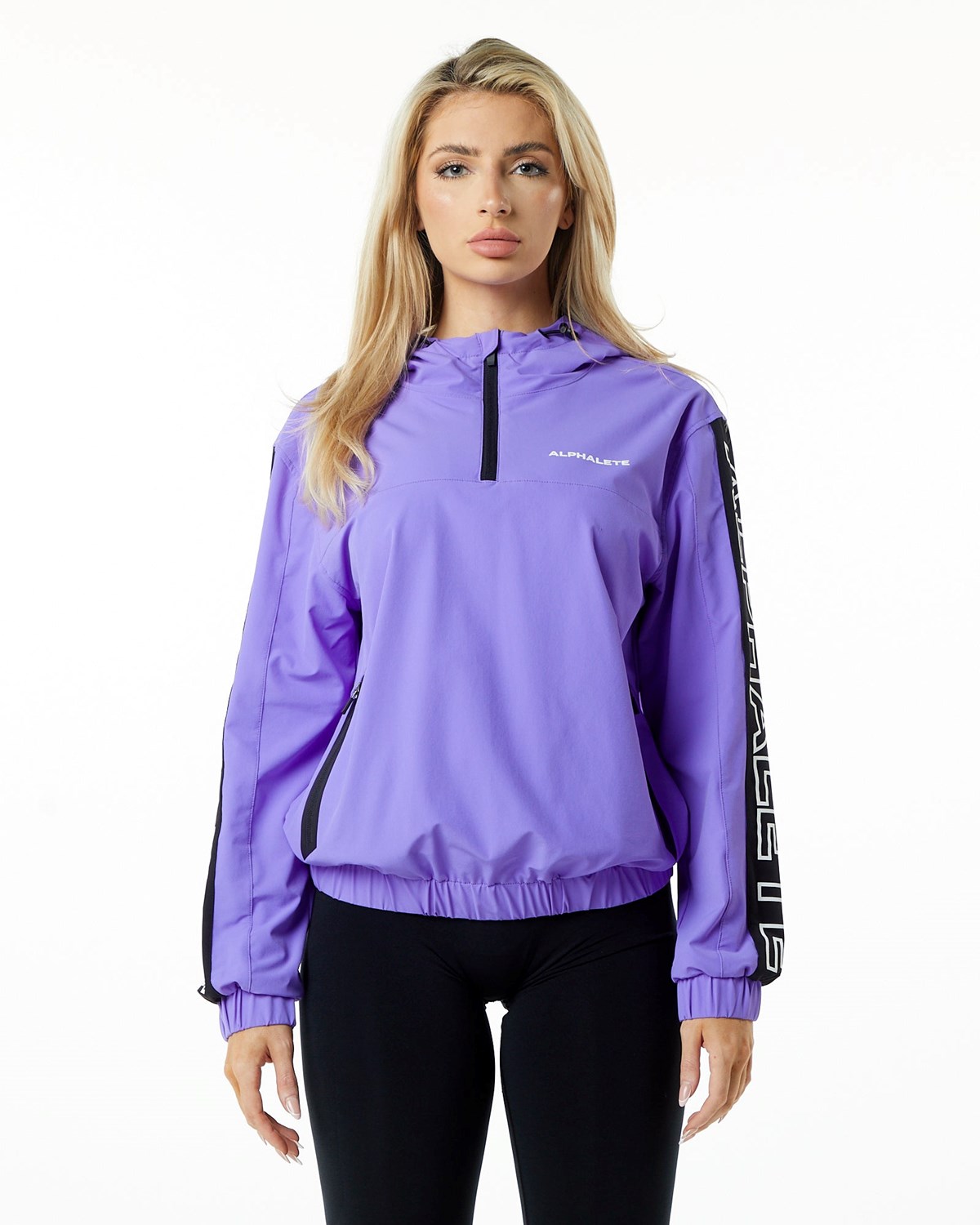 Alphalete Woven Performance Jacket Synthetic Violet Femme | DRH-28078371