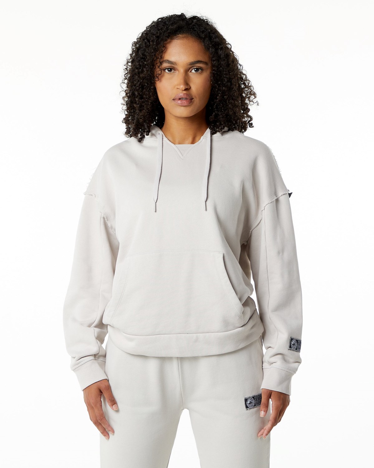 Alphalete Heavyweight Washed Terry Hoodie Moonstone Femme | UUT-69036068