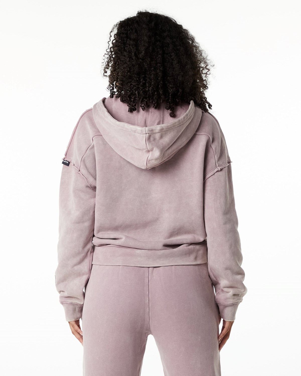 Alphalete Heavyweight Washed Terry Hoodie Rose Femme | TDX-82231899