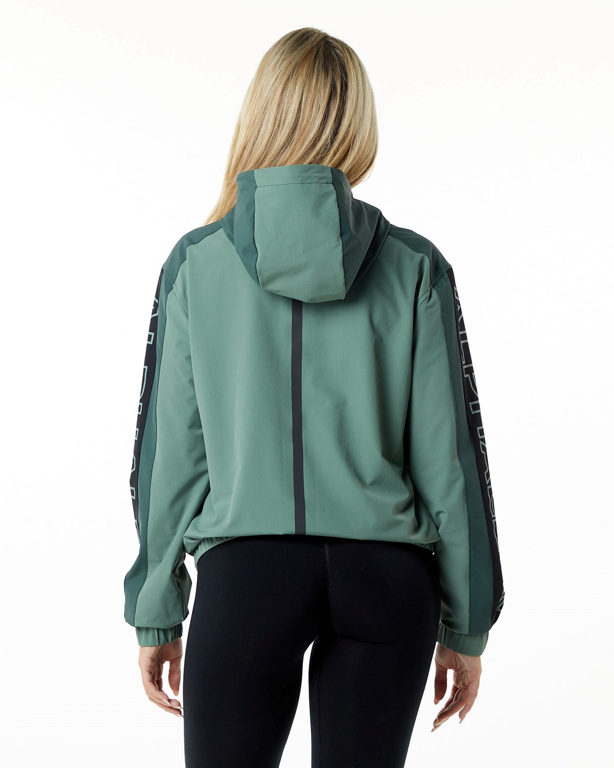 Alphalete Woven Performance Jacket Wild Sage Femme | DWR-76444988