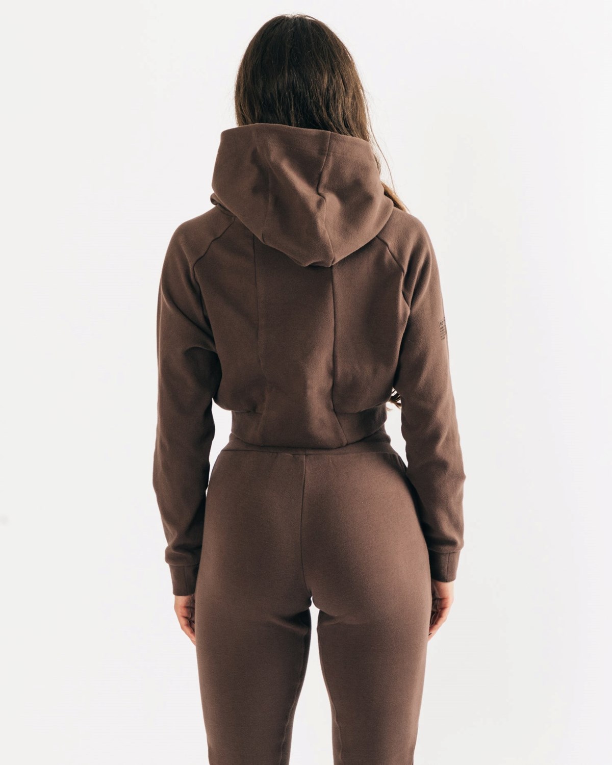 Alphalete Relaxed Single-Brushed Pullover Hoodie Cocoa Femme | OIO-89093194