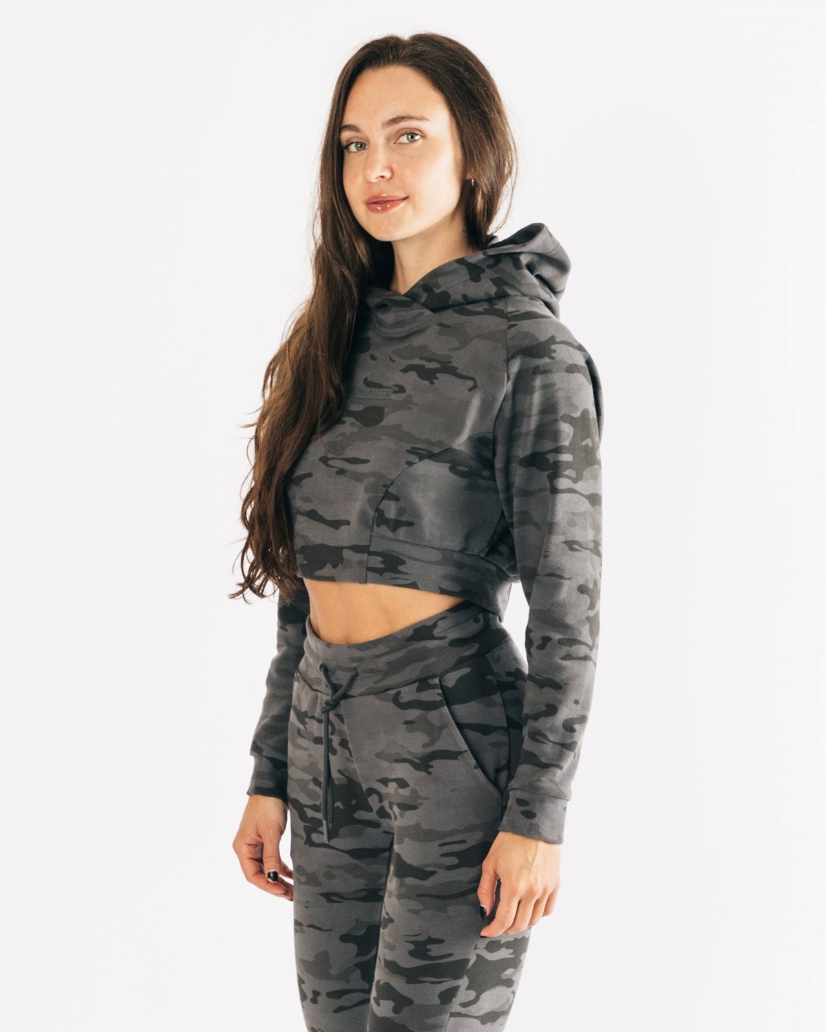 Alphalete Relaxed Single-Brushed Pullover Hoodie Camouflage Femme | OJL-89308425