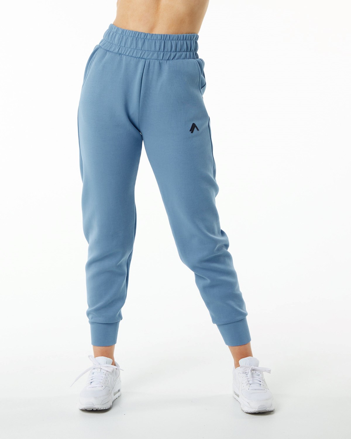 Alphalete Interlock Knit Cuffed Jogger Bleu Femme | NRH-53845047