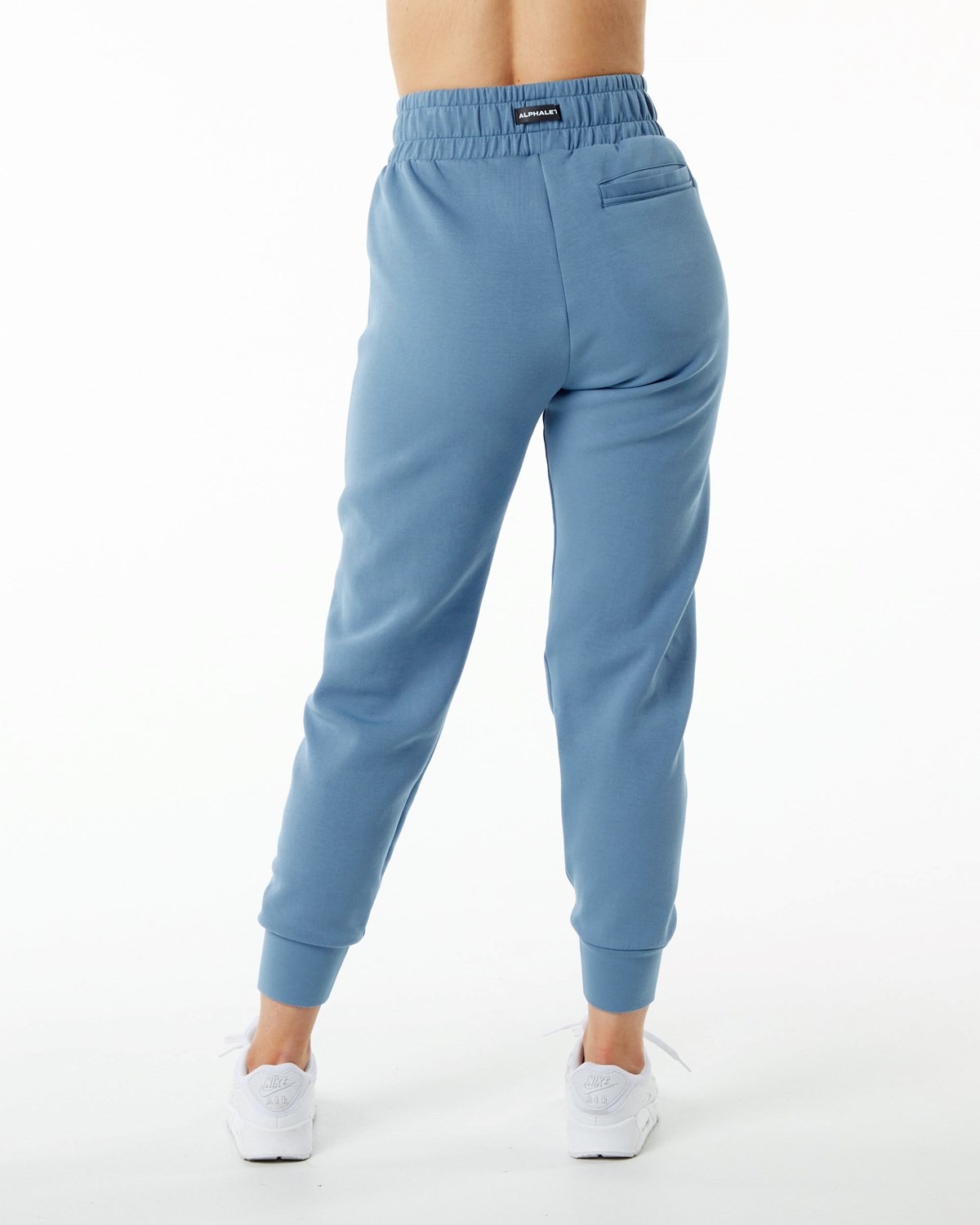 Alphalete Interlock Knit Cuffed Jogger Bleu Femme | NRH-53845047