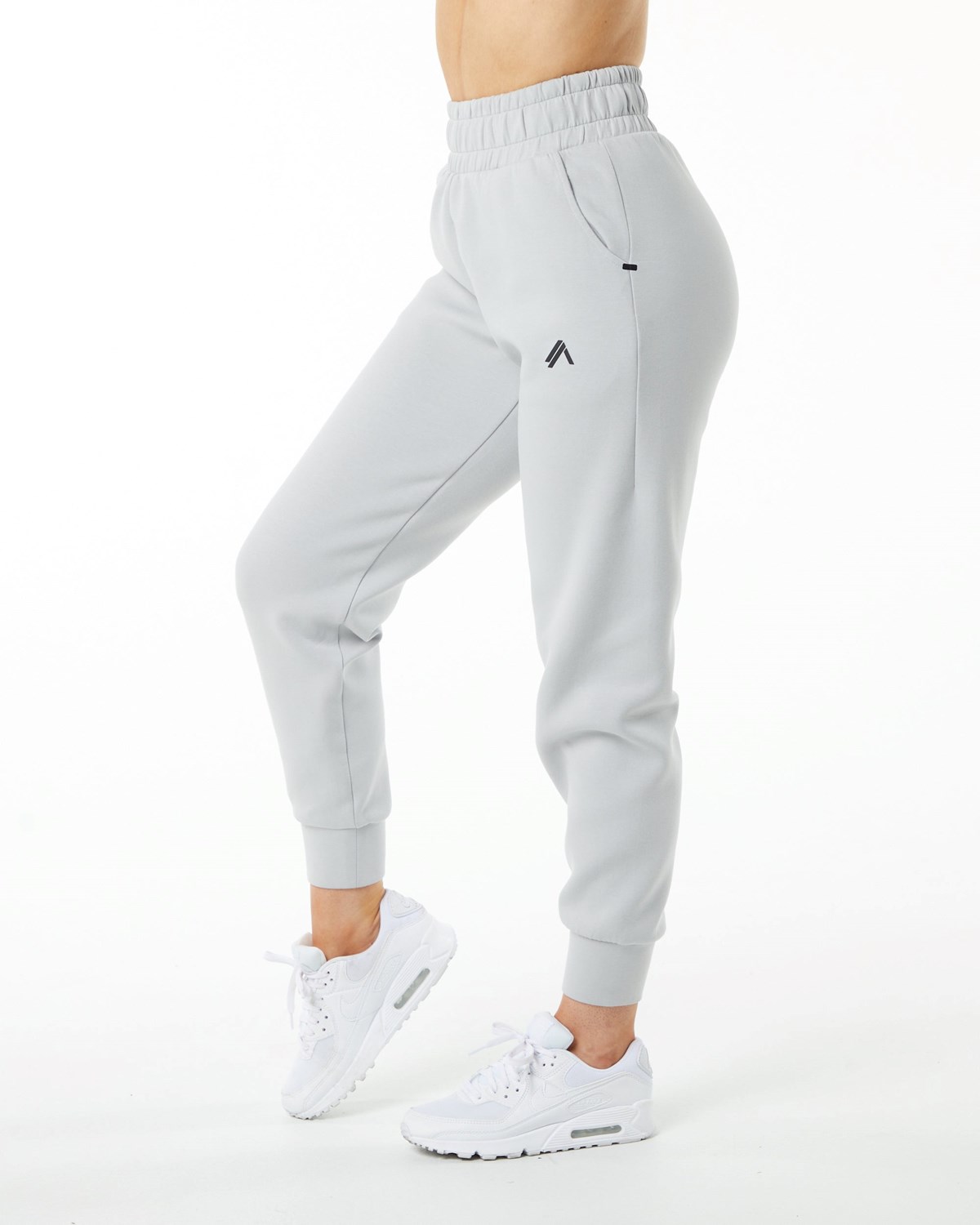 Alphalete Interlock Knit Cuffed Jogger Grise Femme | EOV-46046660