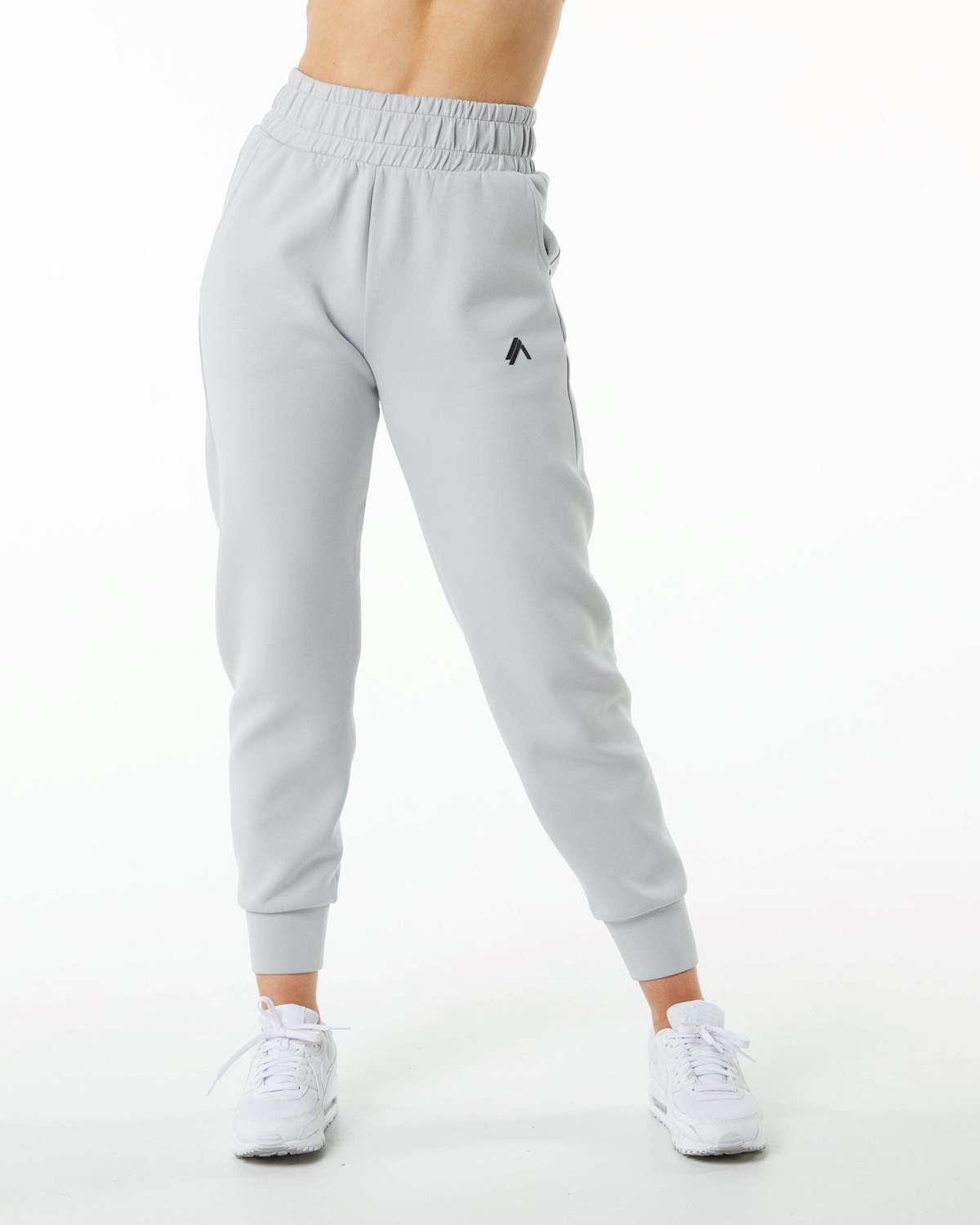 Alphalete Interlock Knit Cuffed Jogger Grise Femme | EOV-46046660