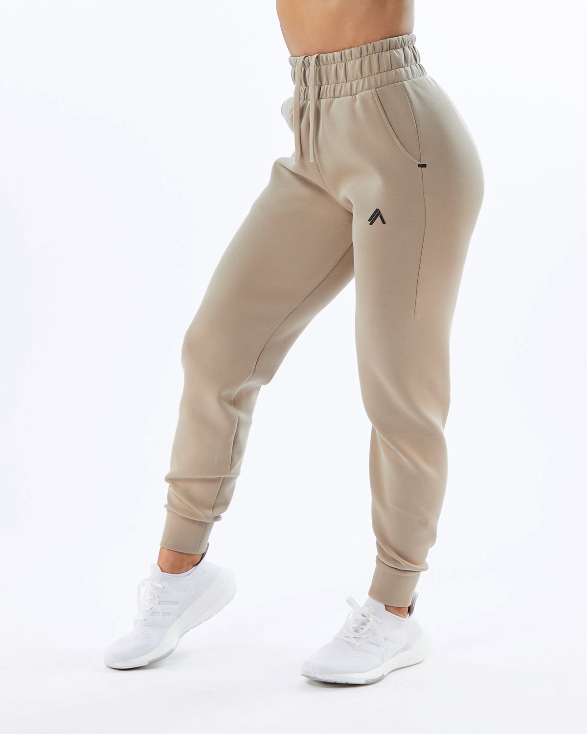 Alphalete Interlock Knit Cuffed Jogger Tan Femme | VED-74544533