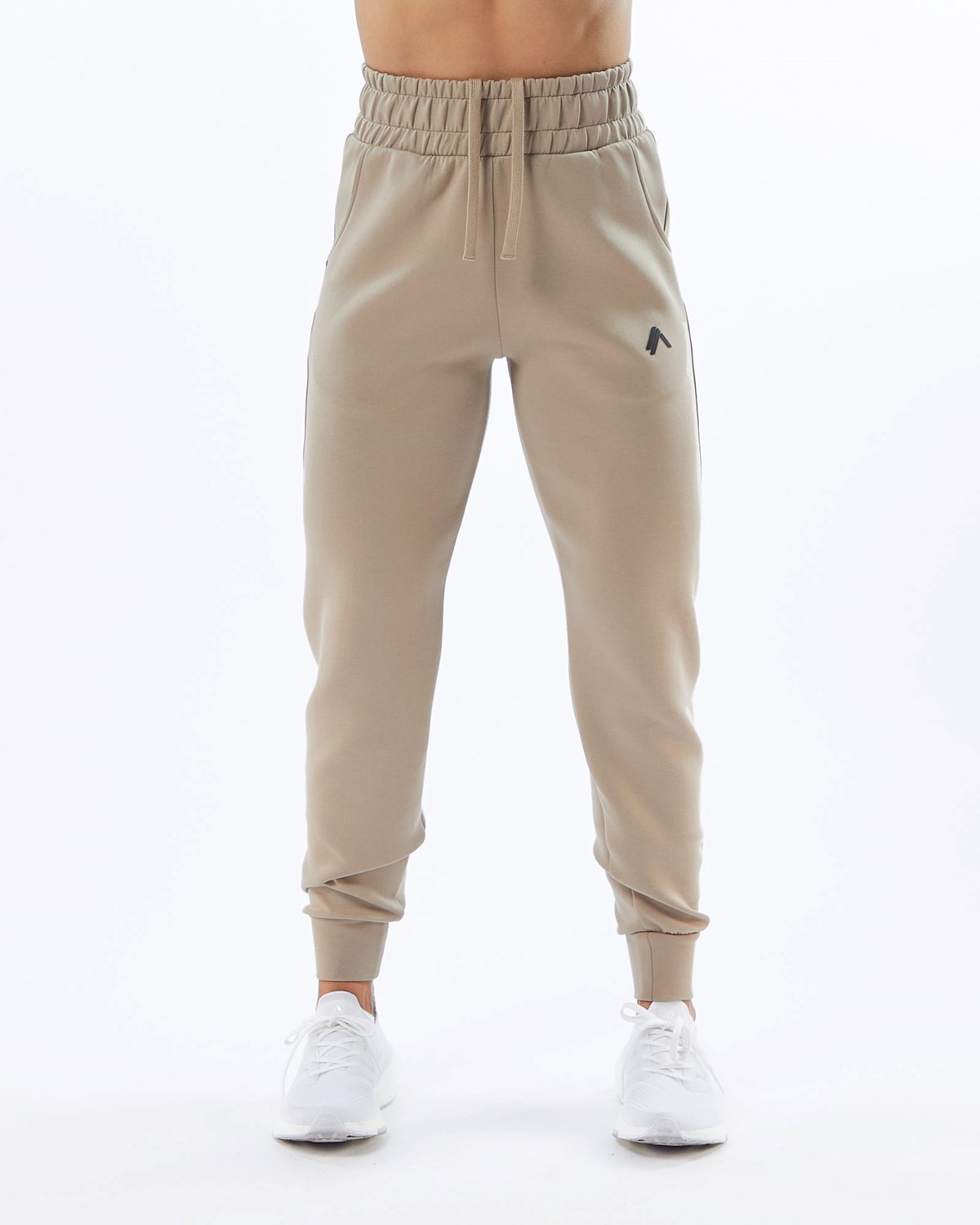 Alphalete Interlock Knit Cuffed Jogger Tan Femme | VED-74544533