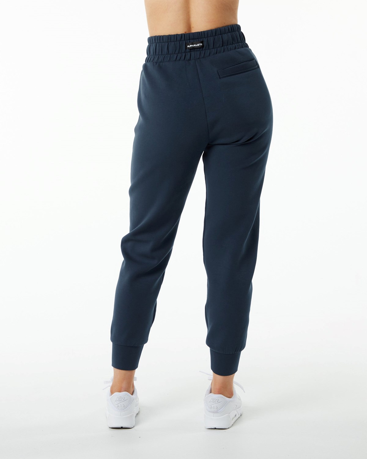 Alphalete Interlock Knit Cuffed Jogger Bleu Marine Femme | EOZ-73822125