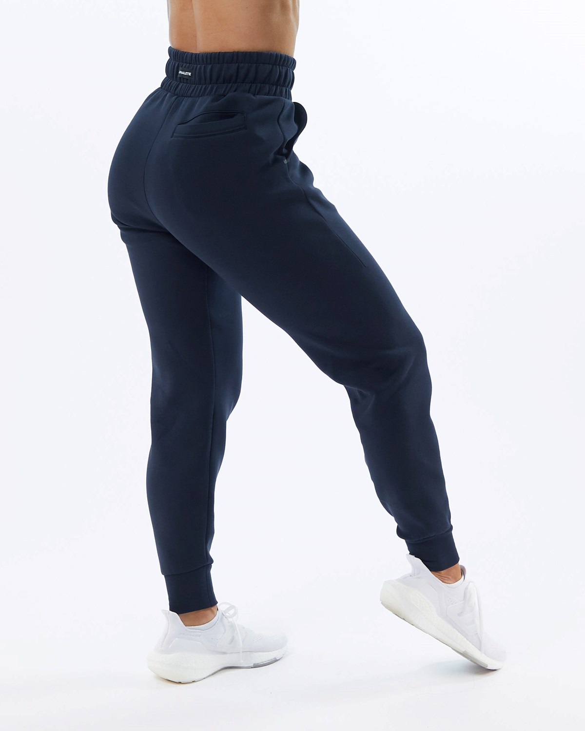 Alphalete Interlock Knit Cuffed Jogger Bleu Marine Femme | VTQ-48709838