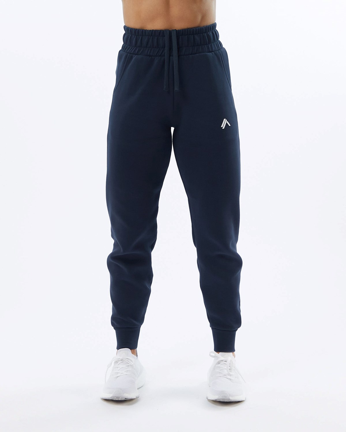 Alphalete Interlock Knit Cuffed Jogger Bleu Marine Femme | VTQ-48709838