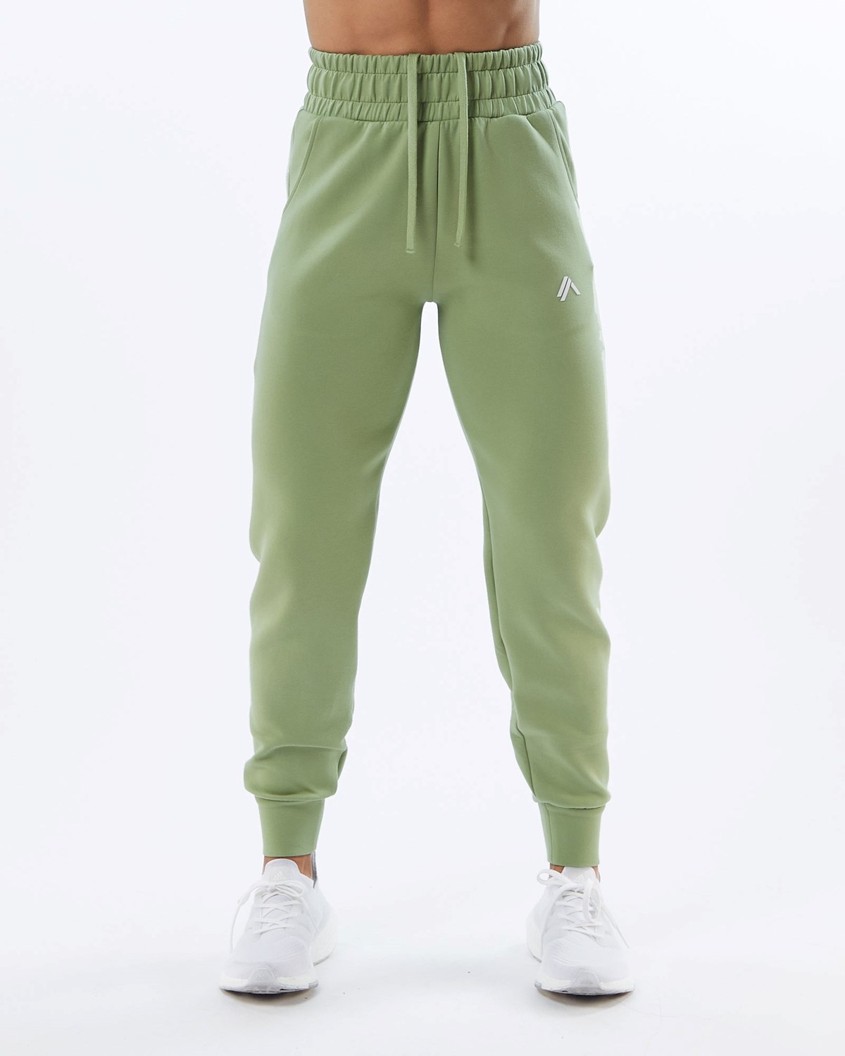 Alphalete Interlock Knit Cuffed Jogger Vert Clair Femme | BCV-64210828