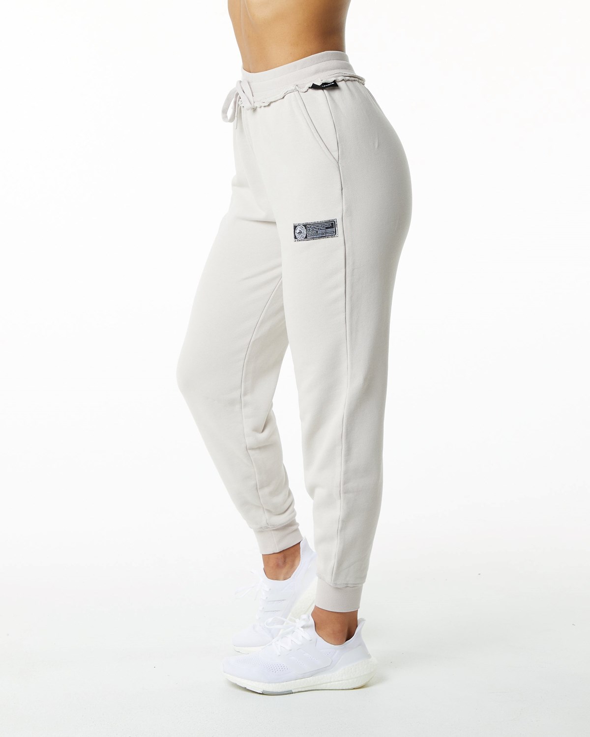 Alphalete Heavyweight Washed Terry Jogger Moonstone Femme | YBN-34355893