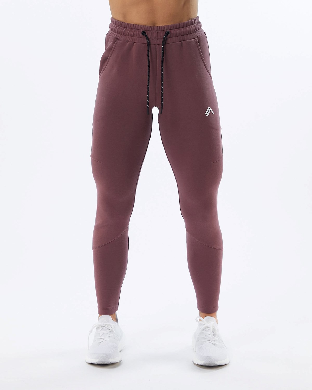 Alphalete Interlock Knit Zip Jogger Mauve Femme | ZBO-81692134