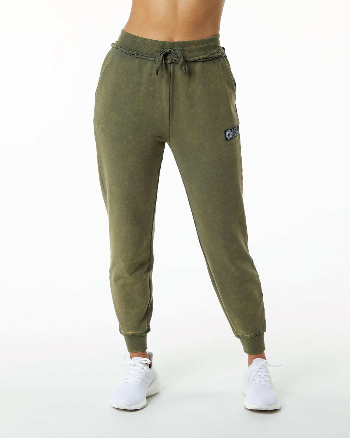 Alphalete Heavyweight Washed Terry Jogger Vert Femme | PQO-40416407