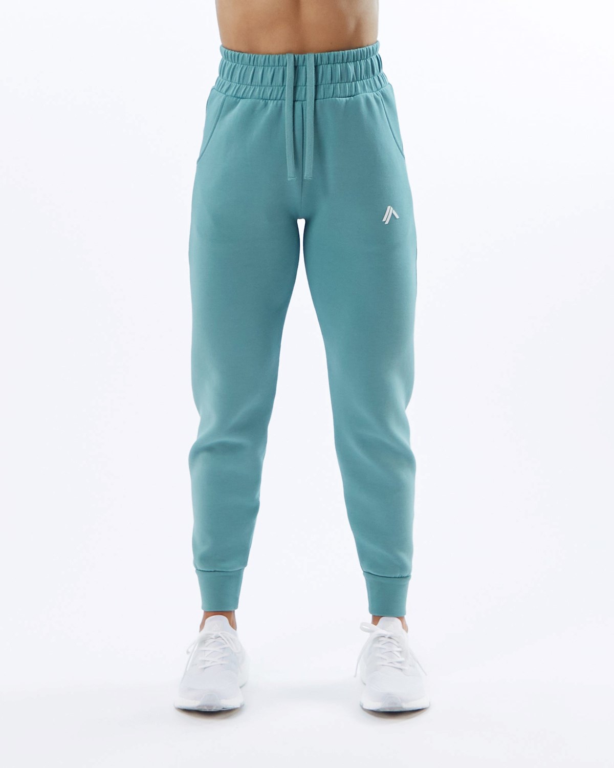 Alphalete Interlock Knit Cuffed Jogger Teal Femme | DNT-06483039