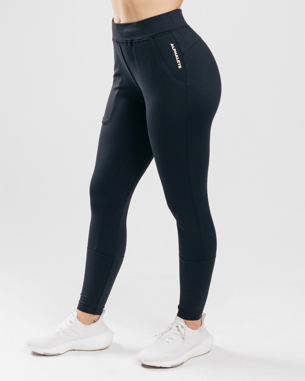 Alphalete 4-Way Stretch Jogger Noir Femme | SLP-06145244