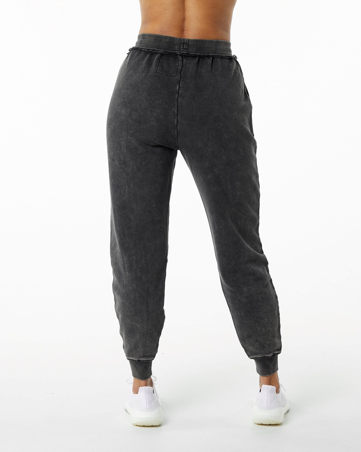 Alphalete Heavyweight Washed Terry Jogger Onyx Femme | RCU-56821656