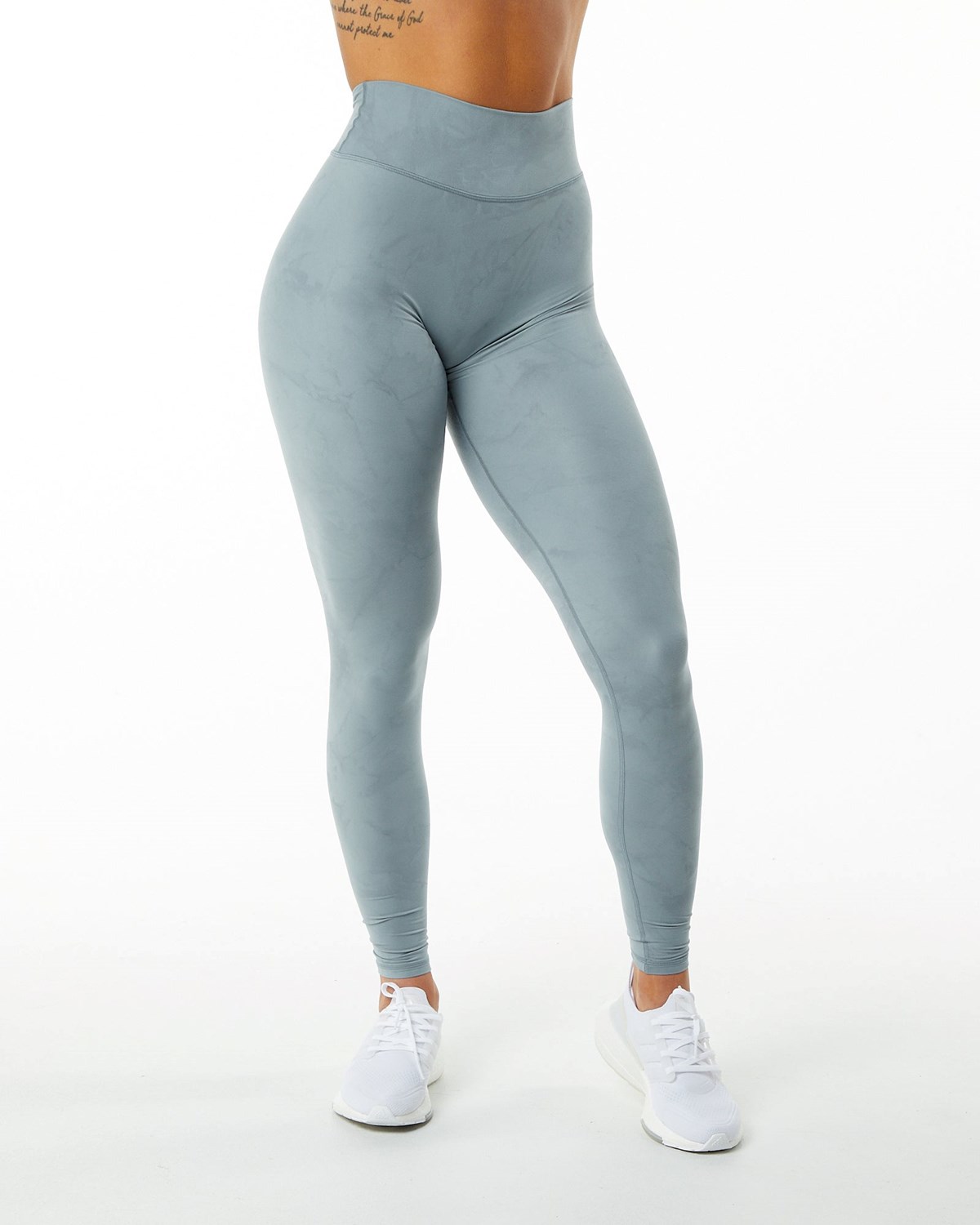 Alphalete All-Purpose Luxury Legging Washed Denim Femme | NVK-02777116