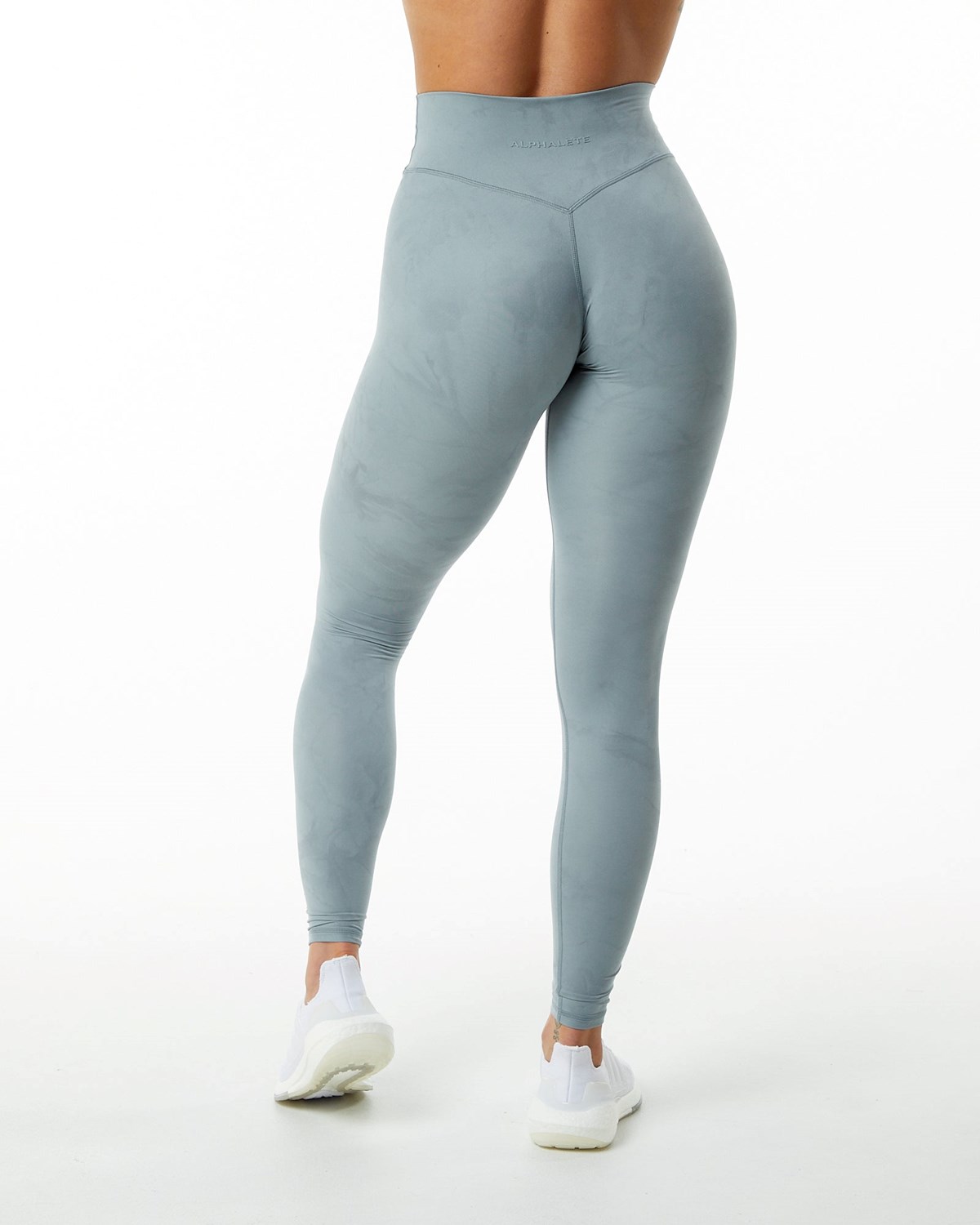 Alphalete All-Purpose Luxury Legging Washed Denim Femme | NVK-02777116