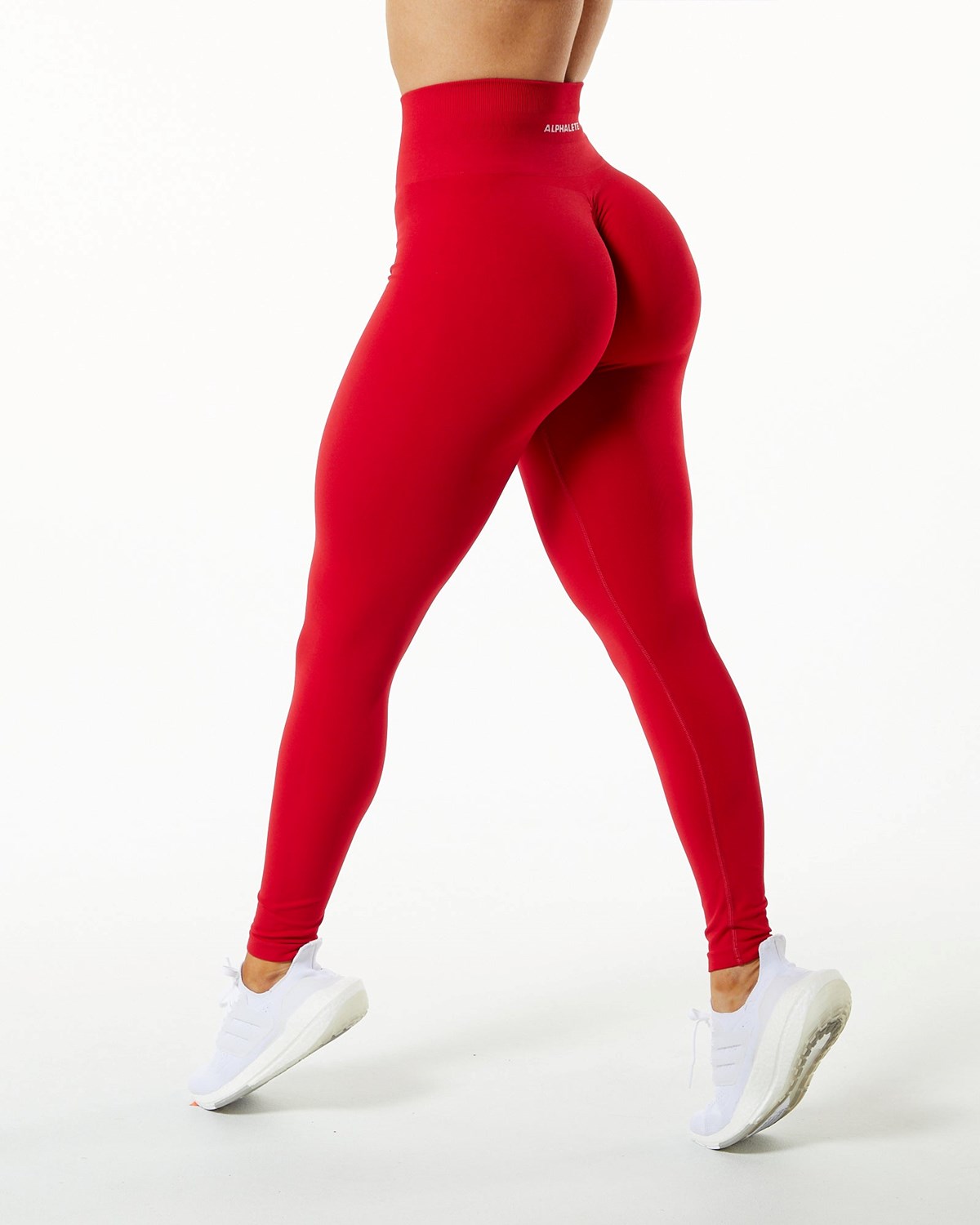 Alphalete Seamless Scrunch Legging Rouge Femme | UNT-02964753