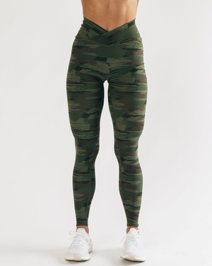 Alphalete All-Purpose Legging Vert Olive Camouflage Femme | MJJ-17272767