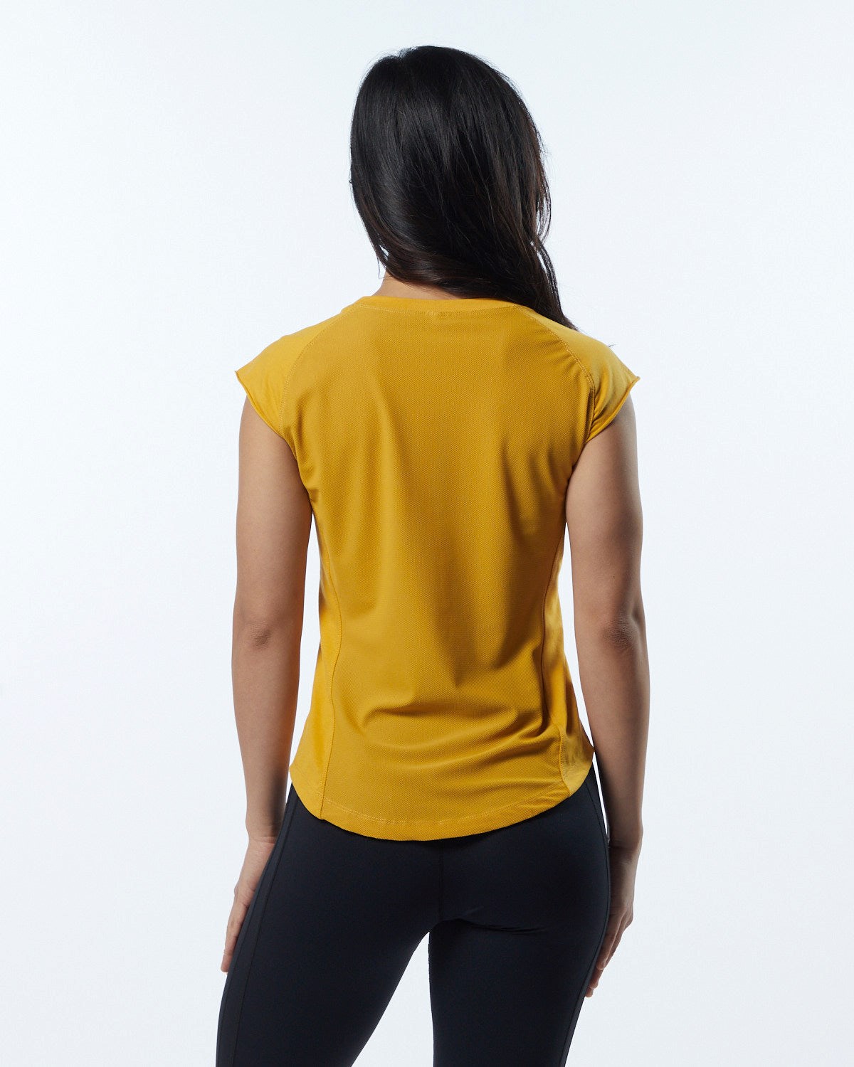 Alphalete High Performance Corta Sleeve Tee Jaune Femme | DUQ-77338527