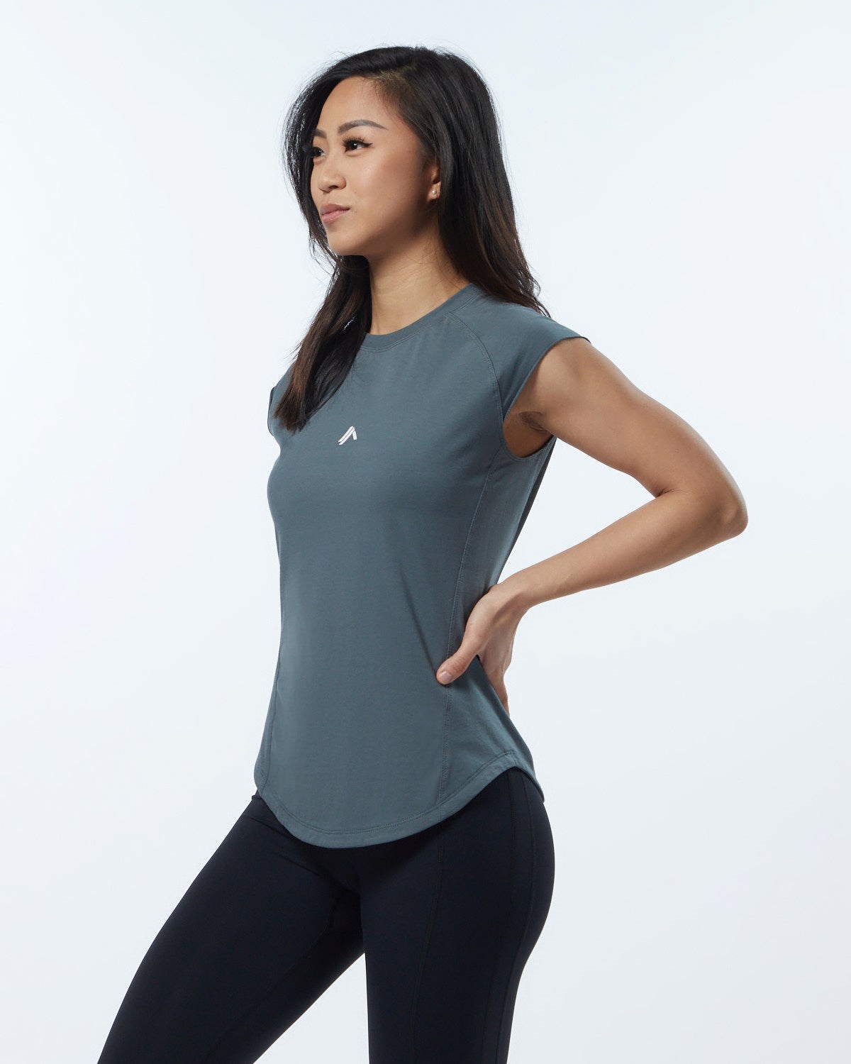 Alphalete High Performance Corta Sleeve Tee Grise Femme | NIU-15174499