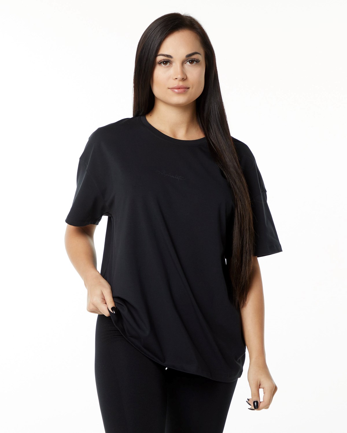 Alphalete Performance Corta Sleeve Noir Femme | WTH-04160293