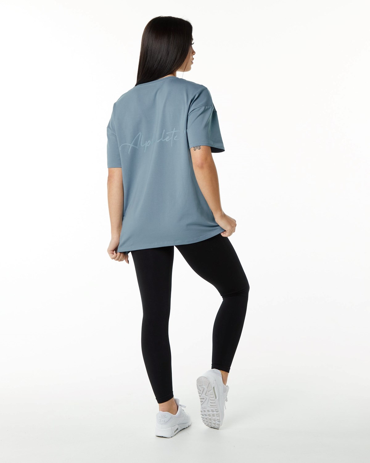 Alphalete Performance Corta Sleeve Bleu Femme | KWN-42802944