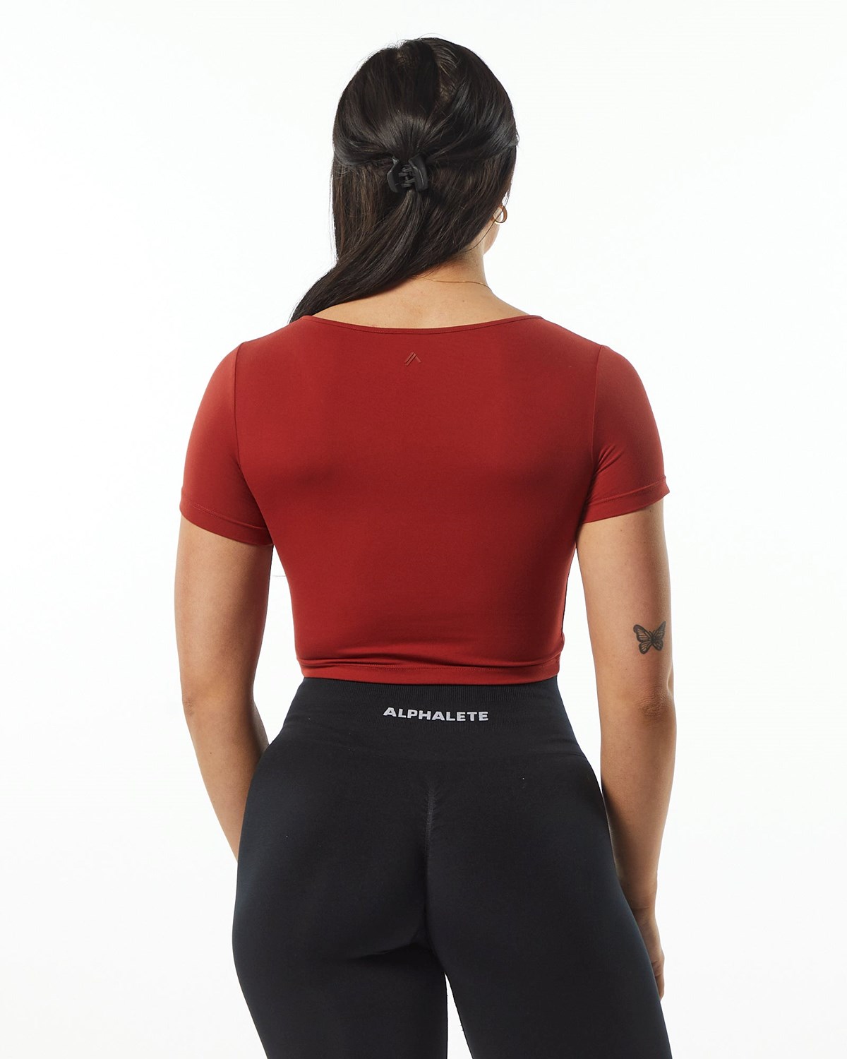 Alphalete Fitted Tee Cherry Femme | PWK-27345270