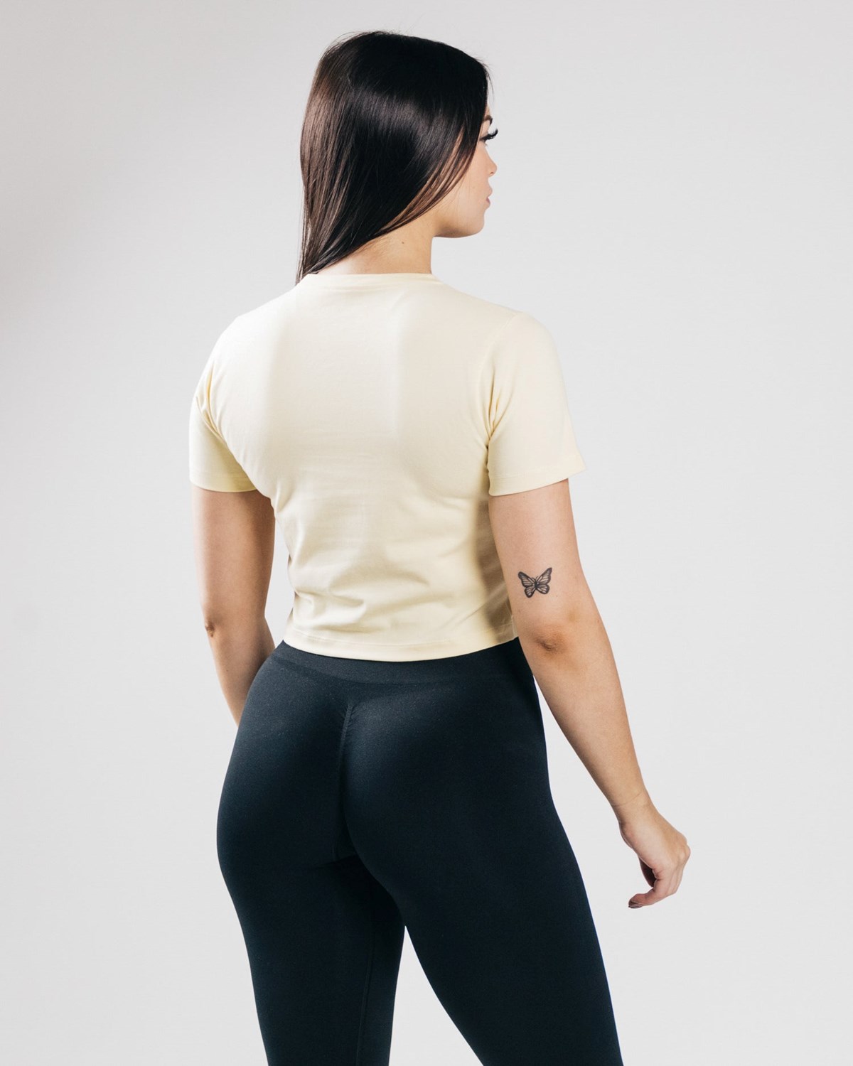 Alphalete Fitted Performance Crop Sea Salt Femme | PLN-88353983