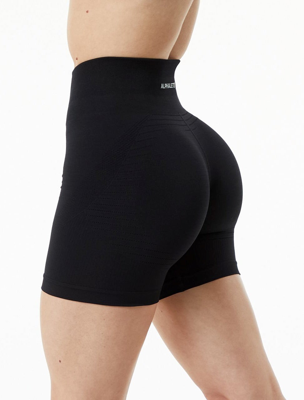 Alphalete High Performance Seamless Corta Noir Femme | QHQ-03734441