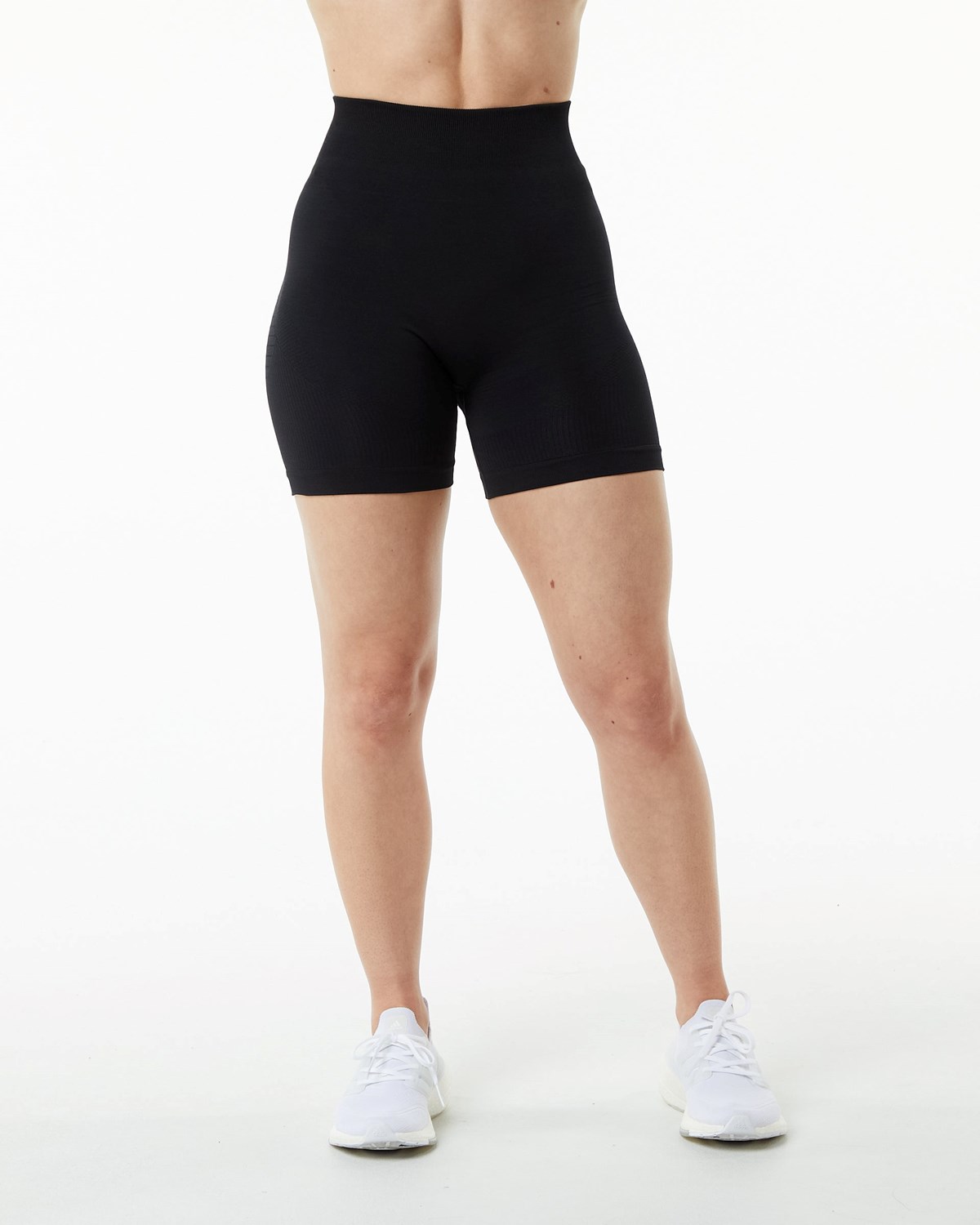 Alphalete High Performance Seamless Corta Noir Femme | QHQ-03734441